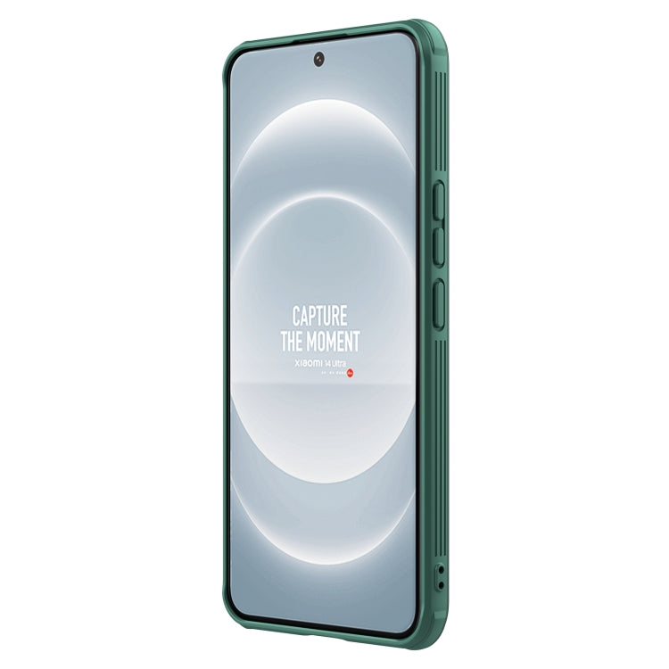 For Xiaomi 14 Ultra NILLKIN CamShield Prop Clear Version PC Phone Case(Green) - 14 Ultra Cases by NILLKIN | Online Shopping UK | buy2fix