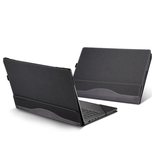 For HP Spectre 13 inch 13-aw Leather Laptop Shockproof Protective Case(Black) - 13.3 inch by buy2fix | Online Shopping UK | buy2fix