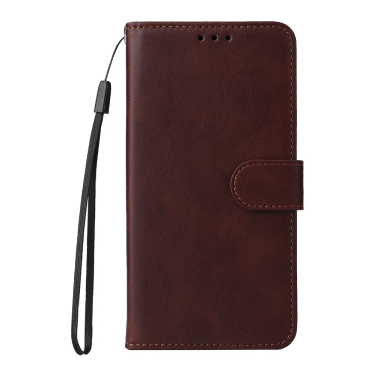 For iPhone 16 Plus Classic Calf Texture Flip Leather Phone Case(Brown) - iPhone 16 Plus Cases by buy2fix | Online Shopping UK | buy2fix