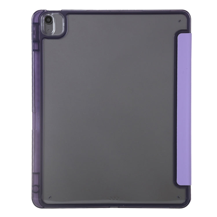 For iPad Air 13 2024 Clear Acrylic Deformation Leather Tablet Case(Purple) - iPad Air 13 2024 Cases by buy2fix | Online Shopping UK | buy2fix