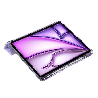 For iPad Air 13 2024 Clear Acrylic Deformation Leather Tablet Case(Purple) - iPad Air 13 2024 Cases by buy2fix | Online Shopping UK | buy2fix