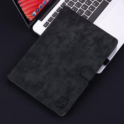 For iPad Pro 11 2024 Embossed Tiger Pattern Leather Tablet Case(Black) - iPad Pro 11 2024 Cases by buy2fix | Online Shopping UK | buy2fix