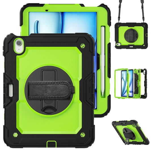 For iPad Air 11 2024 Silicone + PC Tablet Protective Case(Yellow Green+Black) - iPad Air 11 2024 Cases by buy2fix | Online Shopping UK | buy2fix