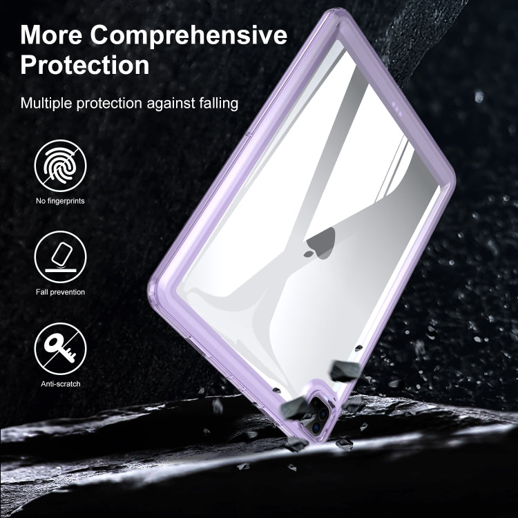 For iPad Air 11 2024 Transparent Acrylic Tablet Case(Light Purple) - iPad Air 11 2024 Cases by buy2fix | Online Shopping UK | buy2fix