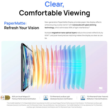 HUAWEI MatePad 11.5S WIFI Tablet PC, 8GB+128GB, HarmonyOS 4.2 Hisilicon Kirin 9000WM, Not Support Google Play(Grey) - Huawei by Huawei | Online Shopping UK | buy2fix