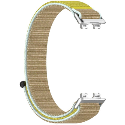 For Huawei Band 9 / 9 NFC / 8 / 8 NFC Nylon Loop Hook and Loop Fastener Watch Band(Camel) - Watch Bands by buy2fix | Online Shopping UK | buy2fix