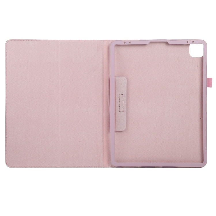 For iPad Air 11 2024 Litchi Texture Solid Color Leather Tablet Case(Pink) - iPad Air 11 2024 Cases by buy2fix | Online Shopping UK | buy2fix