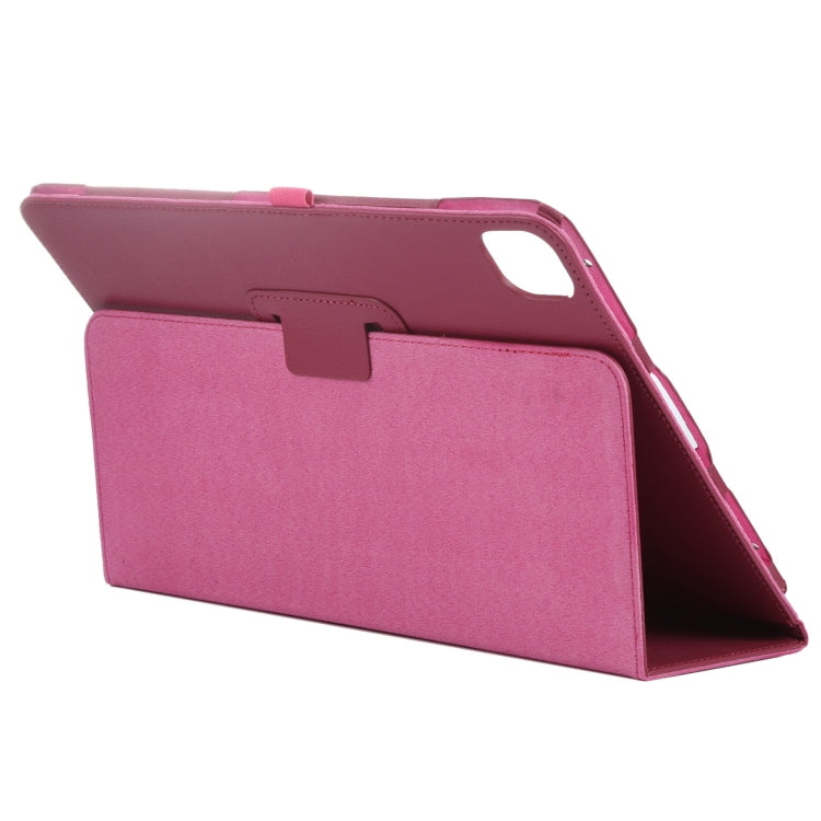 For iPad Pro 11 2024 Litchi Texture Solid Color Leather Tablet Case(Rose Red) - iPad Pro 11 2024 Cases by buy2fix | Online Shopping UK | buy2fix