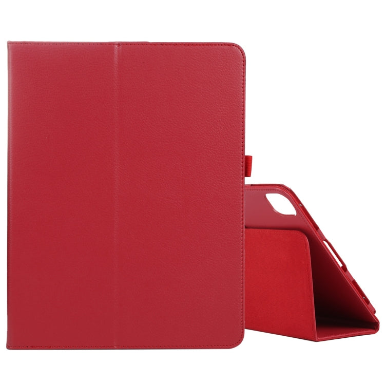 For iPad Pro 11 2024 Litchi Texture Solid Color Leather Tablet Case(Red) - iPad Pro 11 2024 Cases by buy2fix | Online Shopping UK | buy2fix