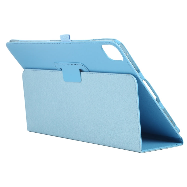 For iPad Pro 11 2024 Litchi Texture Solid Color Leather Tablet Case(Sky Blue) - iPad Pro 11 2024 Cases by buy2fix | Online Shopping UK | buy2fix