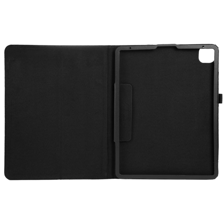 For iPad Pro 13 2024 Litchi Texture Solid Color Leather Tablet Case(Black) - iPad Pro 13 2024 Cases by buy2fix | Online Shopping UK | buy2fix