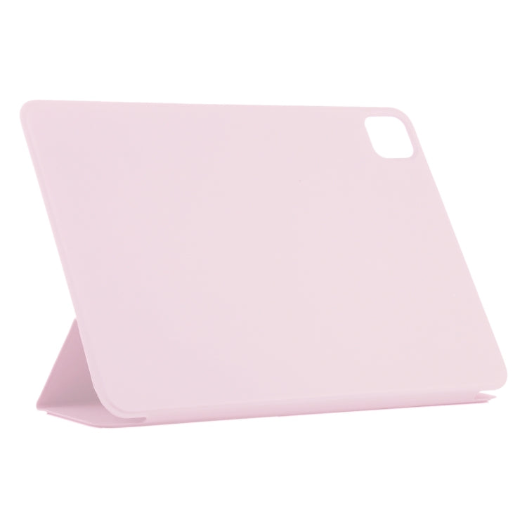 For iPad Pro 11 2024 Double-sided Clip Non-buckle Magnetic PU Smart Tablet Case(Pink) - iPad Pro 11 2024 Cases by buy2fix | Online Shopping UK | buy2fix