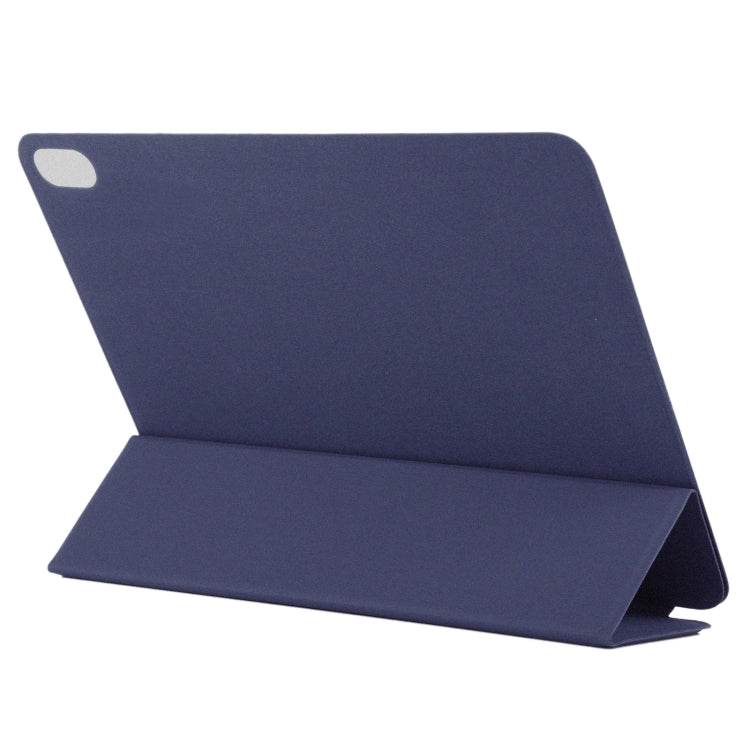 For iPad Air 11 2024 Double-sided Clip Non-buckle Magnetic PU Smart Tablet Case(Dark Blue) - iPad Air 11 2024 Cases by buy2fix | Online Shopping UK | buy2fix