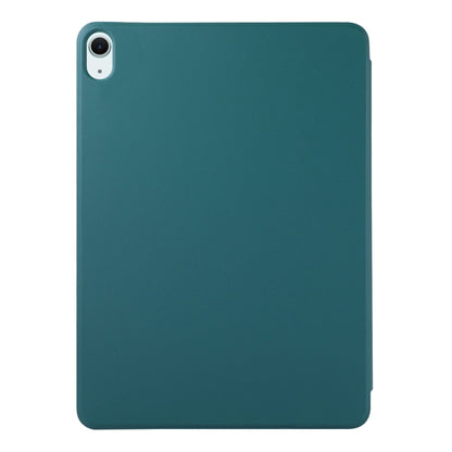 For iPad Air 11 2024 Double-sided Clip Non-buckle Magnetic PU Smart Tablet Case(Dark Green) - iPad Air 11 2024 Cases by buy2fix | Online Shopping UK | buy2fix