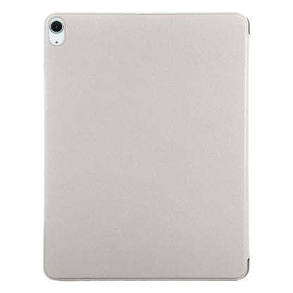 For iPad Air 11 2024 Double-sided Clip Fixed Buckle Magnetic PU Leather Smart Tablet Case(Grey) - iPad Air 11 2024 Cases by buy2fix | Online Shopping UK | buy2fix