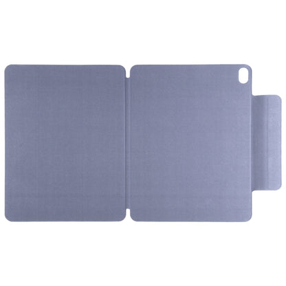 For iPad Air 13 2024 Double-sided Clip Fixed Buckle Magnetic PU Leather Smart Tablet Case(Purple) - iPad Air 13 2024 Cases by buy2fix | Online Shopping UK | buy2fix