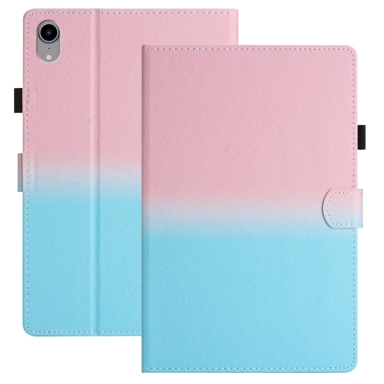 For iPad Pro 11 2024 Stitching Gradient Smart Leather Tablet Case(Pink Blue) - iPad Pro 11 2024 Cases by buy2fix | Online Shopping UK | buy2fix