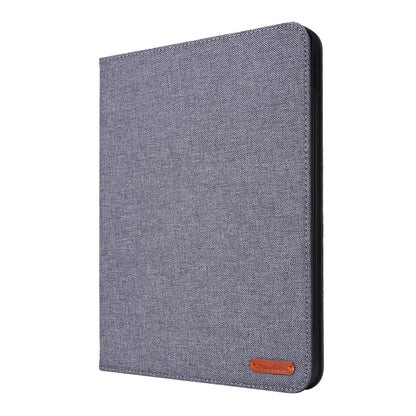 For iPad Pro 11 2024 Fabric Leather Tablet Case(Grey) - iPad Pro 11 2024 Cases by buy2fix | Online Shopping UK | buy2fix