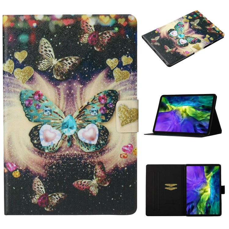 For iPad Pro 11 2024 Voltage Coloured Drawing Smart Leather Tablet Case(Butterflies) - iPad Pro 11 2024 Cases by buy2fix | Online Shopping UK | buy2fix