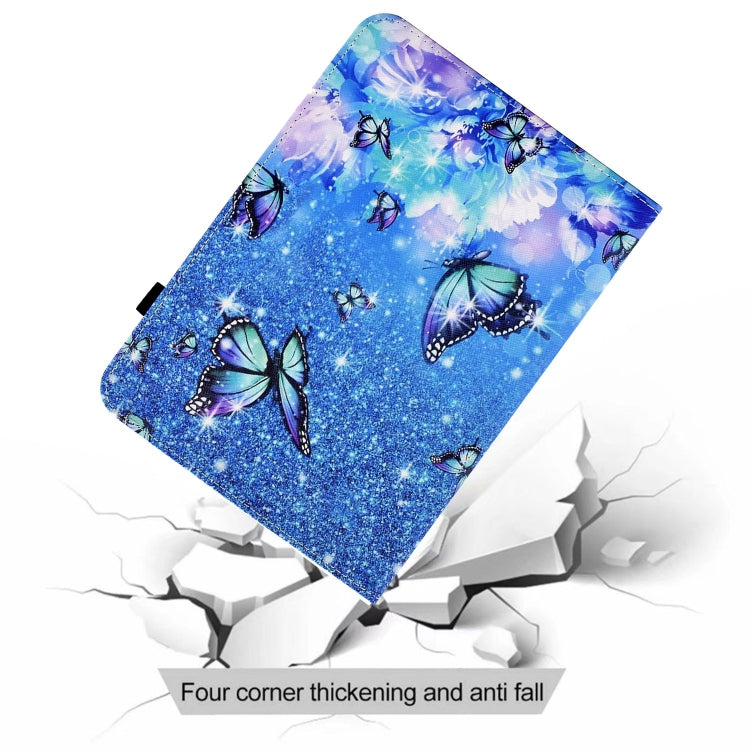 For iPad Pro 11 2024 Painted Elastic Band Smart Leather Tablet Case(Butterfly) - iPad Pro 11 2024 Cases by buy2fix | Online Shopping UK | buy2fix