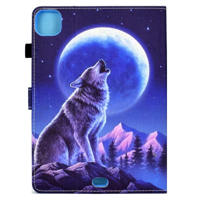 For iPad Pro 11 2024 Painted Stitching Smart Leather Tablet Case(Night Wolf) - iPad Pro 11 2024 Cases by buy2fix | Online Shopping UK | buy2fix