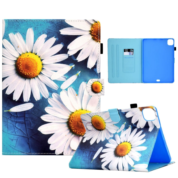 For iPad Pro 11 2024 Painted Stitching Smart Leather Tablet Case(Sunflower) - iPad Pro 11 2024 Cases by buy2fix | Online Shopping UK | buy2fix