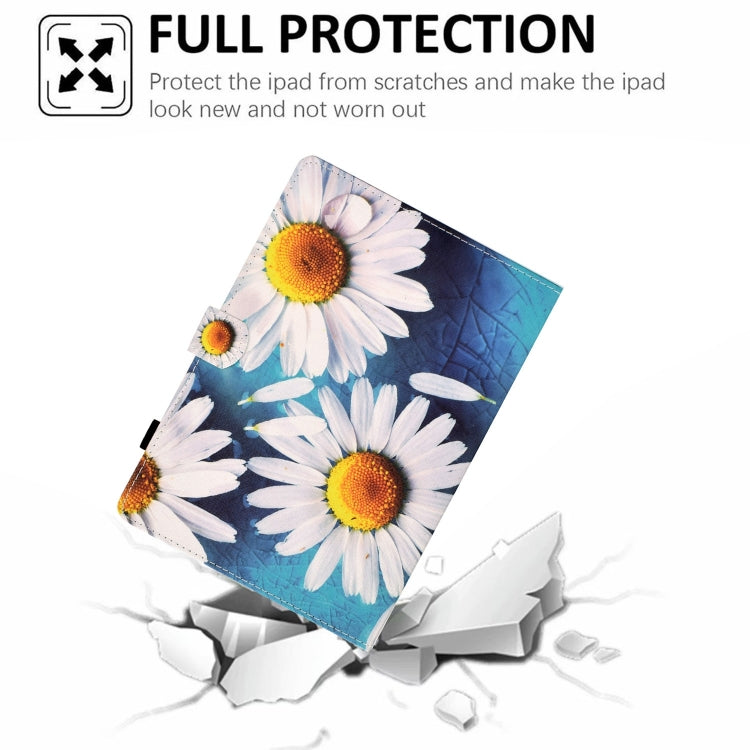 For iPad Pro 11 2024 Painted Stitching Smart Leather Tablet Case(Sunflower) - iPad Pro 11 2024 Cases by buy2fix | Online Shopping UK | buy2fix