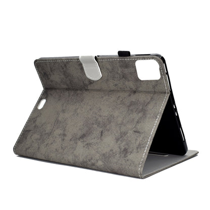 For iPad Pro 11 2024 Marble Style Cloth Texture Smart Leather Tablet Case(Grey) - iPad Pro 11 2024 Cases by buy2fix | Online Shopping UK | buy2fix