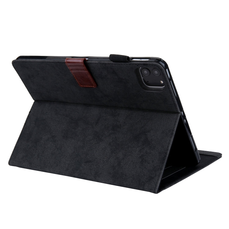 For iPad Pro 11 2024 Cloth Texture Leather Tablet Case(Black) - iPad Pro 11 2024 Cases by buy2fix | Online Shopping UK | buy2fix