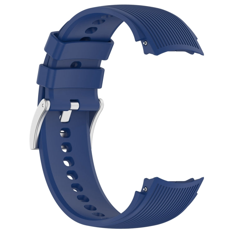 For OPPO Watch X / OnePlus Watch 2 Vertical Texture Silicone Watch Band(Blue) - Watch Bands by buy2fix | Online Shopping UK | buy2fix