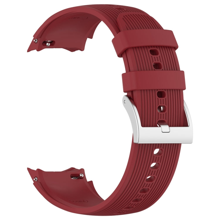 For OPPO Watch X / OnePlus Watch 2 Vertical Texture Silicone Watch Band(Red) - Watch Bands by buy2fix | Online Shopping UK | buy2fix