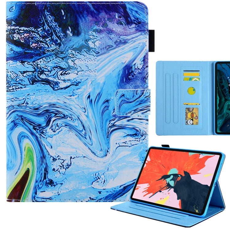 For iPad Pro 11 2024 Colored Drawing Leather Smart Tablet Case(Blue Time) - iPad Pro 11 2024 Cases by buy2fix | Online Shopping UK | buy2fix