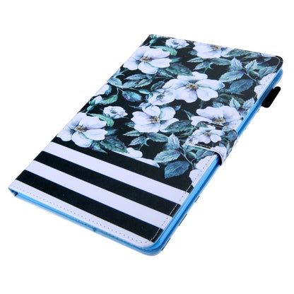 For iPad Pro 11 2024 Colored Drawing Leather Smart Tablet Case(Pear Flowers) - iPad Pro 11 2024 Cases by buy2fix | Online Shopping UK | buy2fix