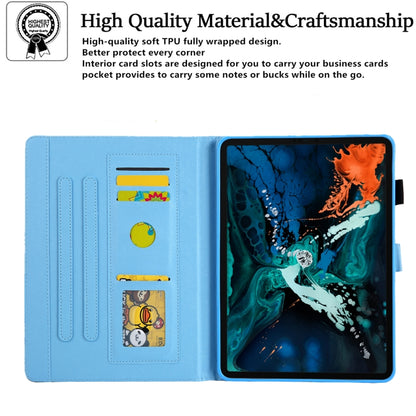 For iPad Pro 11 2024 Colored Drawing Leather Smart Tablet Case(Cute Wolf) - iPad Pro 11 2024 Cases by buy2fix | Online Shopping UK | buy2fix