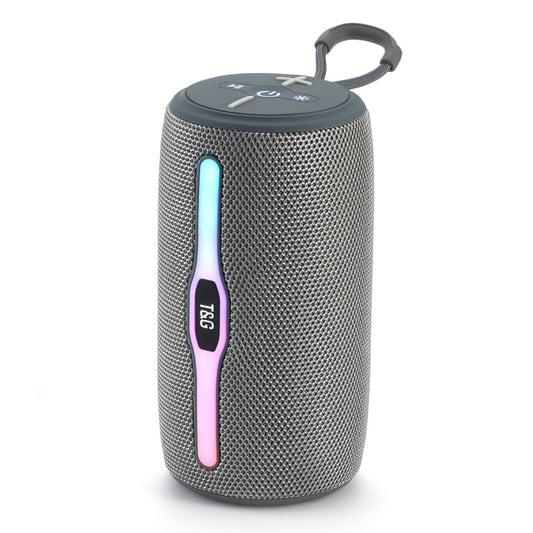 T&G TG675 Music Pulse Wireless Bluetooth Speaker with LED Light(Grey) - Desktop Speaker by T&G | Online Shopping UK | buy2fix