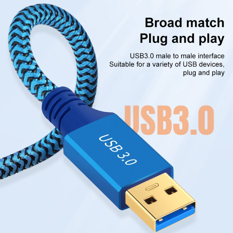 Printer / Hard Disk USB 3.0 Male to Male Connector Cable, Length:1m(Blue) - USB 3.0 by buy2fix | Online Shopping UK | buy2fix