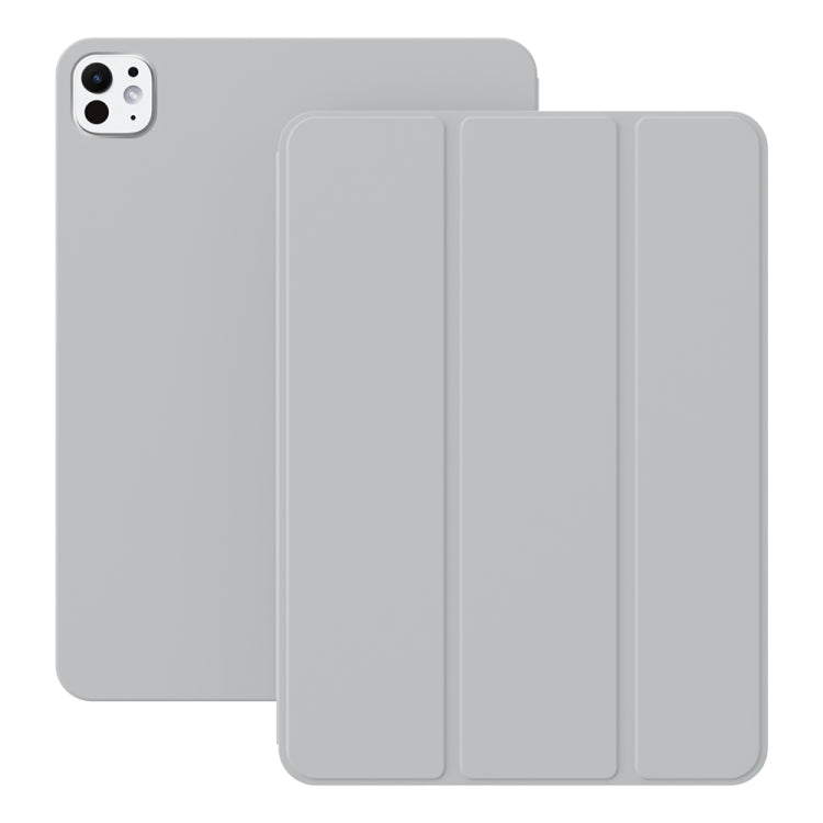 For iPad Pro 11 2024 Ultra-thin Double-sided Clip Magnetic Smart Tablet Case(Grey) - iPad Pro 11 2024 Cases by buy2fix | Online Shopping UK | buy2fix