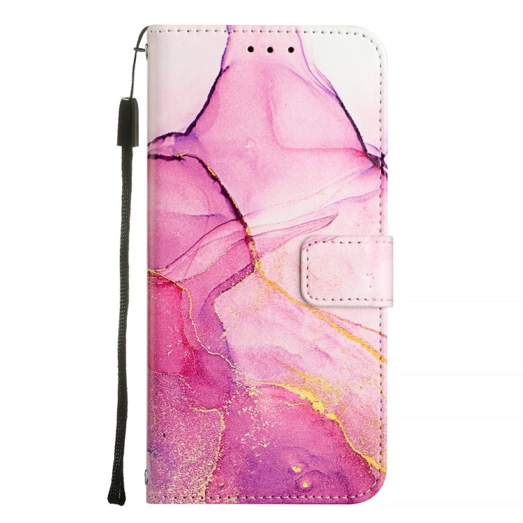 For Google Pixel 9 Pro XL PT003 Marble Pattern Flip Leather Phone Case(Pink Purple Gold) - Google Cases by buy2fix | Online Shopping UK | buy2fix