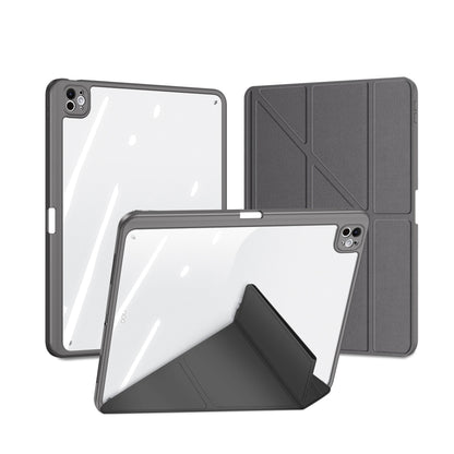 For iPad Pro 11 2024 DUX DUCIS Magi Series Smart Leather Tablet Case(Grey) - iPad Pro 11 2024 Cases by DUX DUCIS | Online Shopping UK | buy2fix