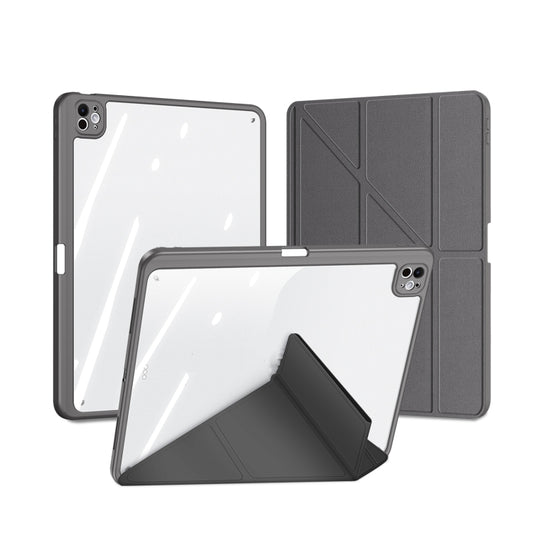 For iPad Pro 13 2024 DUX DUCIS Magi Series Smart Leather Tablet Case(Grey) - iPad Pro 13 2024 Cases by DUX DUCIS | Online Shopping UK | buy2fix