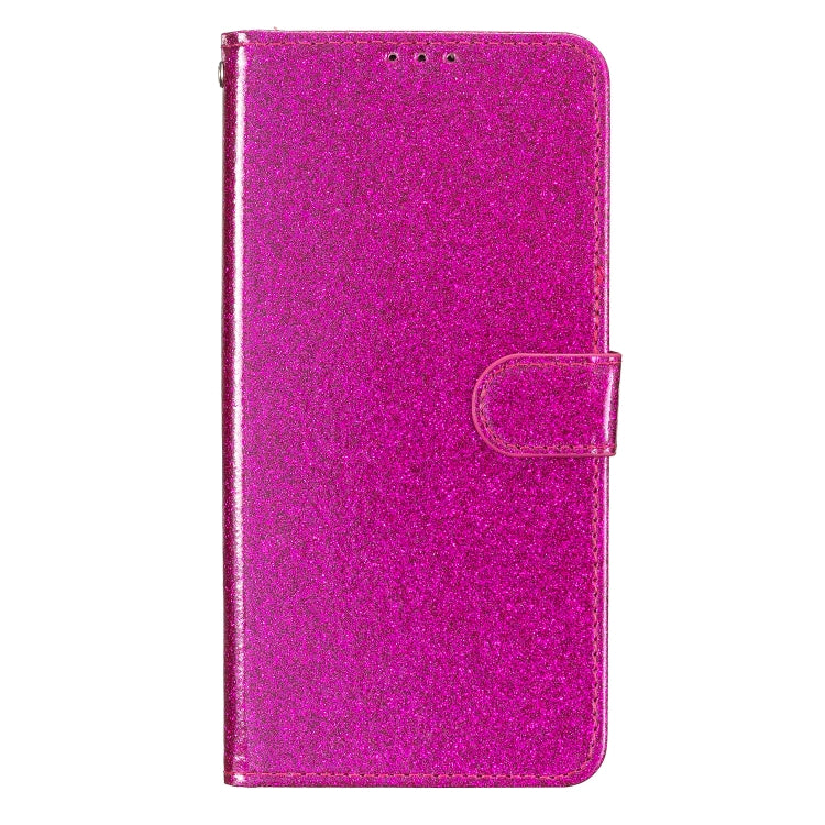 For Google Pixel 9 / 9 Pro Glitter Powder Flip Leather Phone Case(Rose Red) - Google Cases by buy2fix | Online Shopping UK | buy2fix