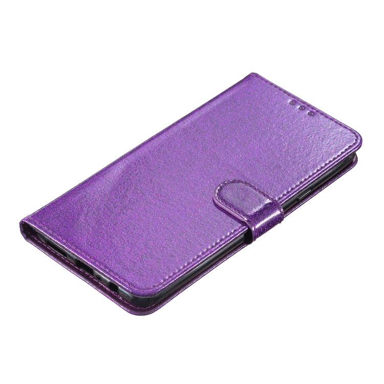 For Google Pixel 9 Pro XL Glitter Powder Flip Leather Phone Case(Purple) - Google Cases by buy2fix | Online Shopping UK | buy2fix