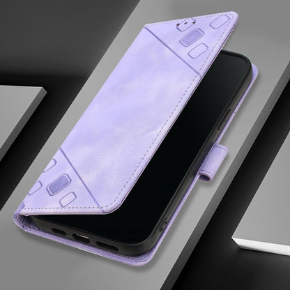 For Blackview A52 Skin Feel Embossed Leather Phone Case(Light Purple) - More Brand by buy2fix | Online Shopping UK | buy2fix