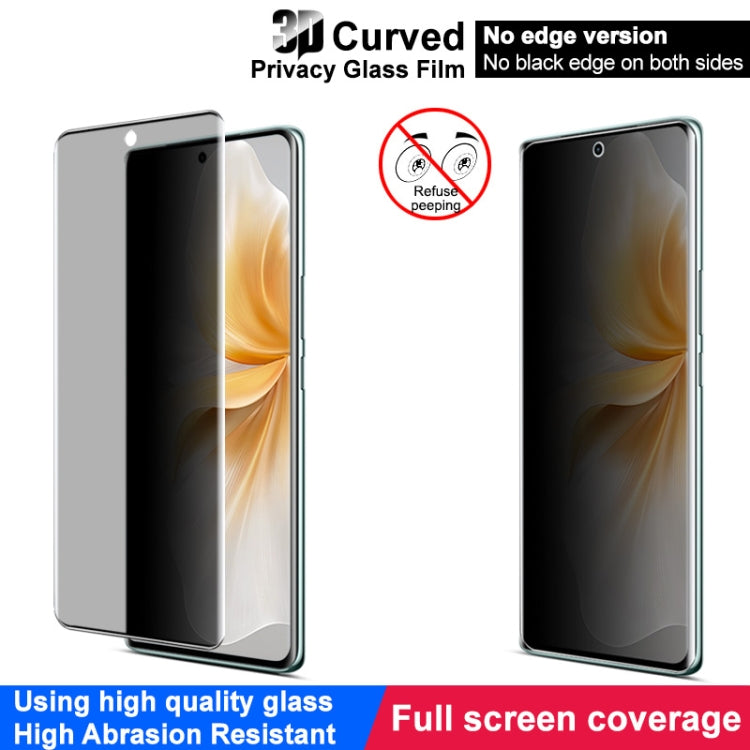 For vivo V40 Lite imak 3D Curved Privacy Full Screen Tempered Glass Film - vivo Tempered Glass by imak | Online Shopping UK | buy2fix