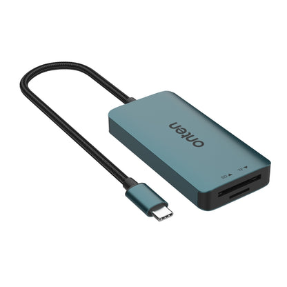 Onten C12 3 in 1 USB-C / Type-C to CFepress Type-A & SD & TF Card Reader(Pine Green) - Card Reader by Onten | Online Shopping UK | buy2fix