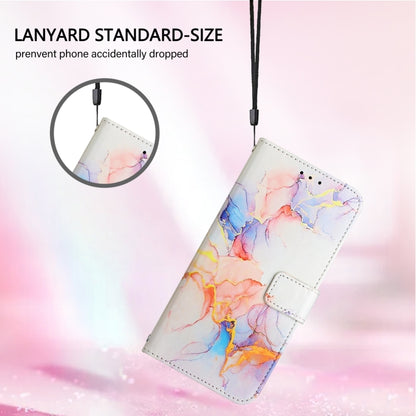 For Blackview A53 PT003 Marble Pattern Flip Leather Phone Case(Galaxy Marble White) - More Brand by buy2fix | Online Shopping UK | buy2fix