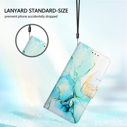 For Blackview Color 8 PT003 Marble Pattern Flip Leather Phone Case(Green) - More Brand by buy2fix | Online Shopping UK | buy2fix