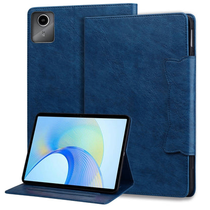 For Lenovo Xiaoxin Pad M11 2024 Cat Buckle Leather Tablet Case(Royal Blue) - Lenovo by buy2fix | Online Shopping UK | buy2fix