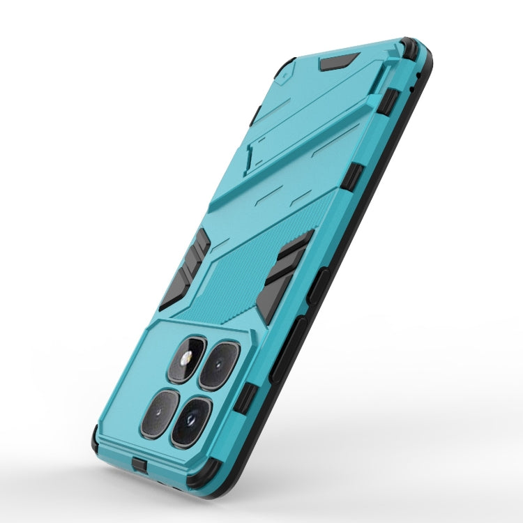 For Redmi K70 Ultra Global Punk Armor 2 in 1 PC + TPU Phone Case with Holder(Blue) - Xiaomi Cases by buy2fix | Online Shopping UK | buy2fix