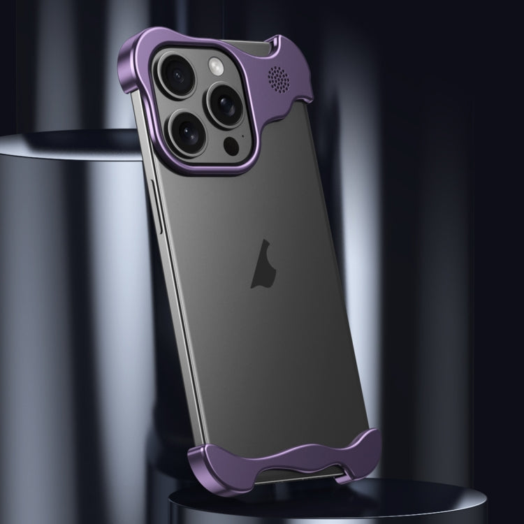 For iPhone 13 Pro Aromatherapy Alloy Frameless Phone Case(Purple) - iPhone 13 Pro Cases by buy2fix | Online Shopping UK | buy2fix